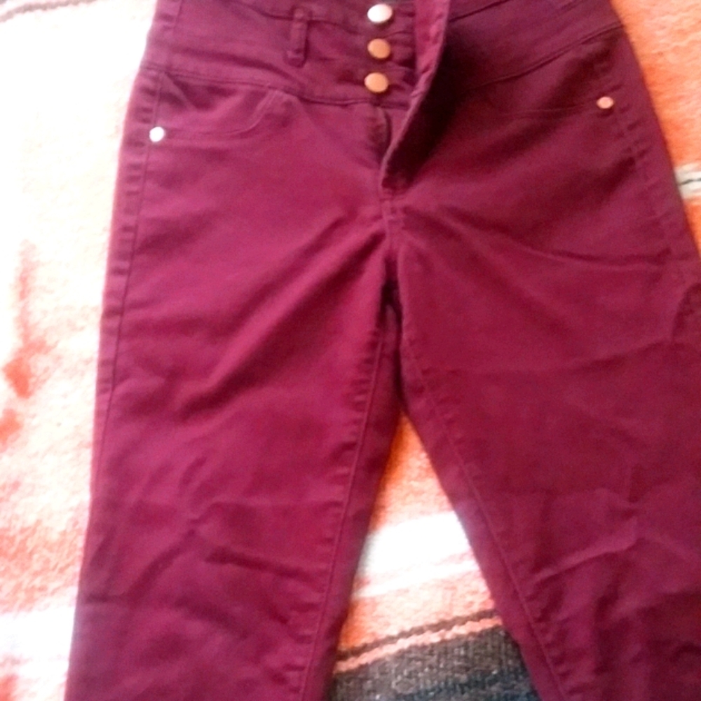 High waist skinny jeans